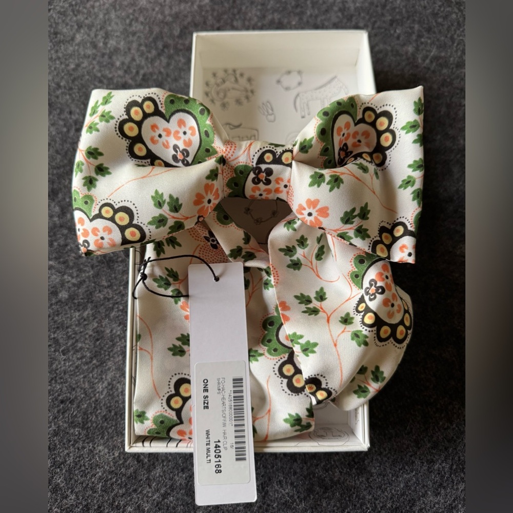 Shrimps UK Silk Twill Hair Bow Barrette